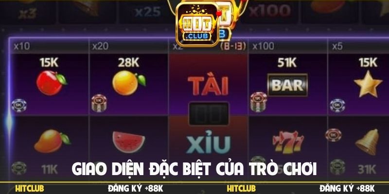 Giao diện đặc biệt của trò chơi