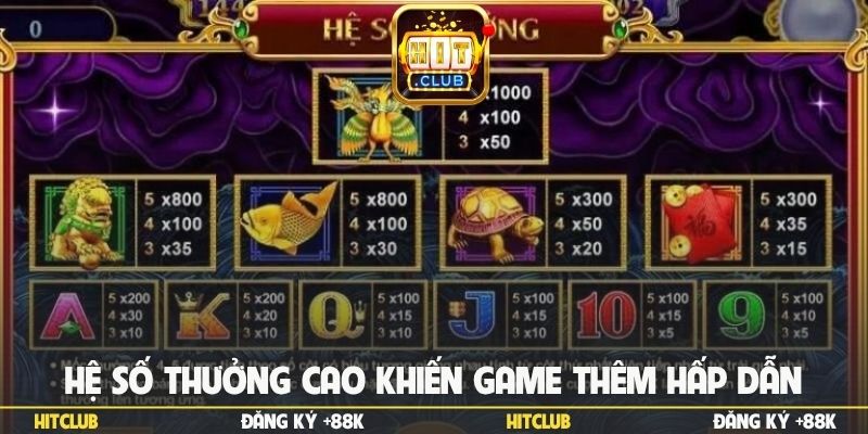 Hệ số thưởng cao khiến game thêm hấp dẫn