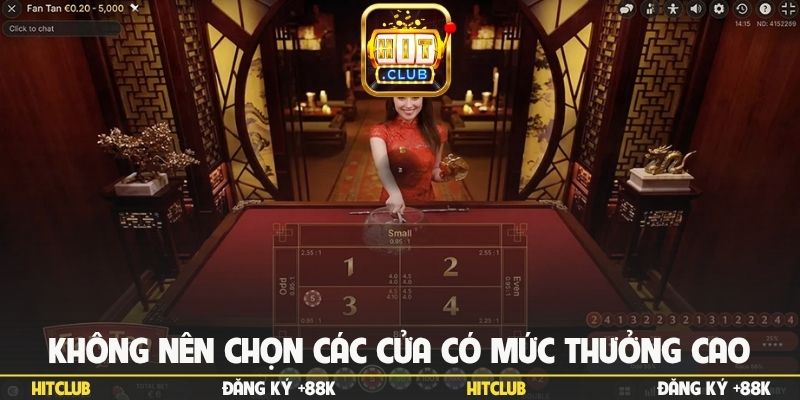 Không nên chọn các cửa có mức thưởng cao