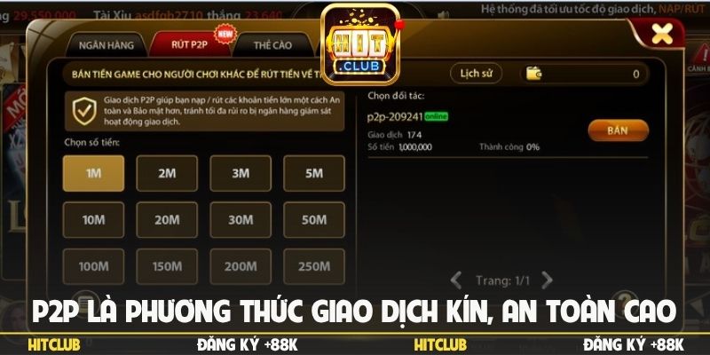 P2P là phương thức giao dịch kín, an toàn cao